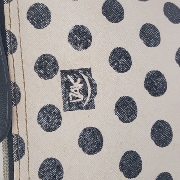 ♥️Bundle Only♥️  IZAK  Black Polka Dot Fashionista Graphic Make Up Bag Wristlet - Picture 6 of 13